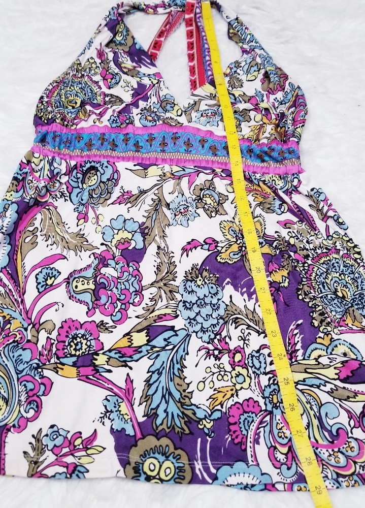 Hale Bob pattern sleeveless summer top. Size S - Picture 11 of 11